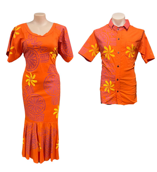 Couple Set Dress 22 & Shirt XL