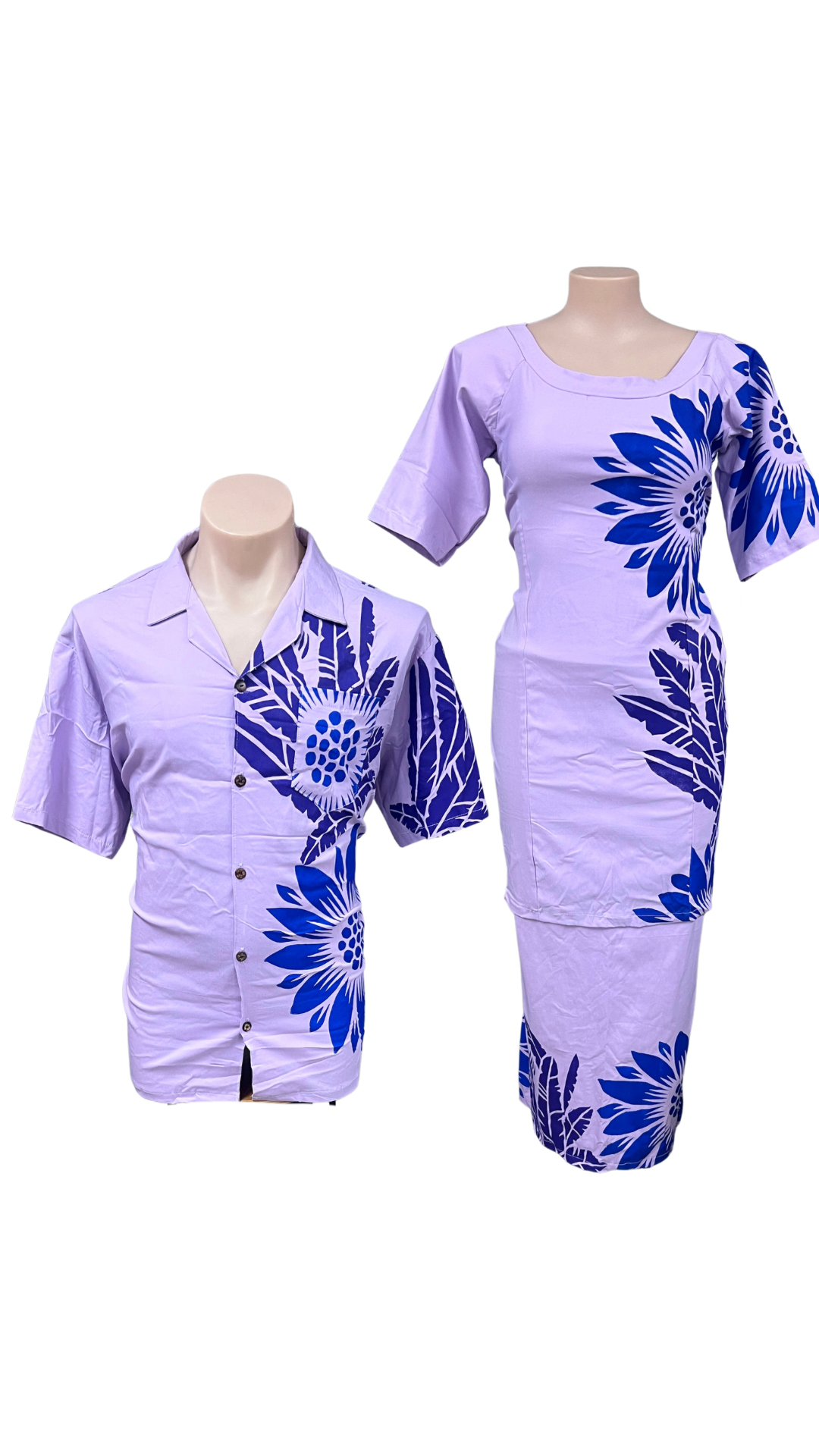 Couple Set Puletasi Size 18 & Shirt 2XL