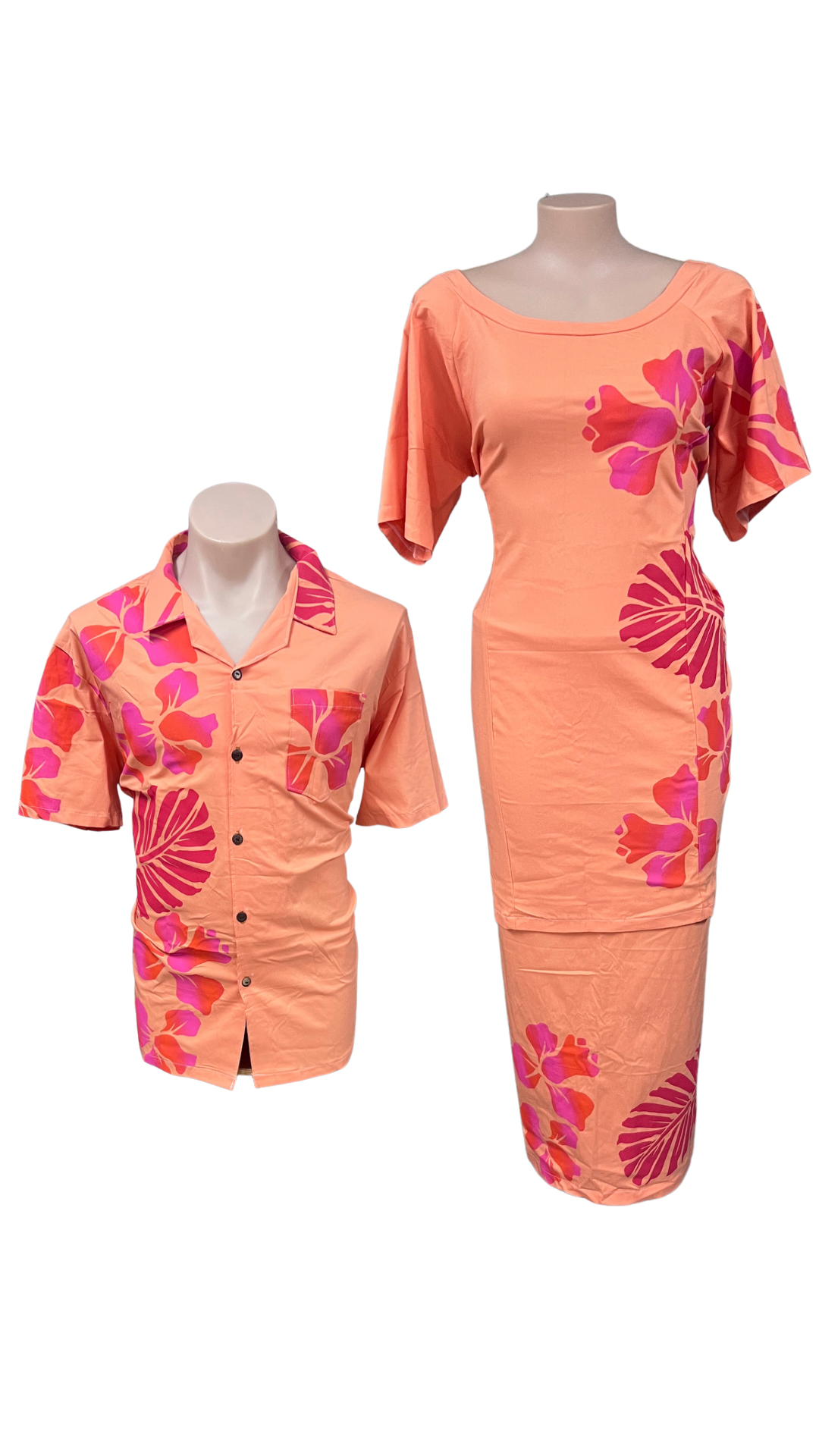 Couple Set Puletasi Size 24 & Shirt 3XL