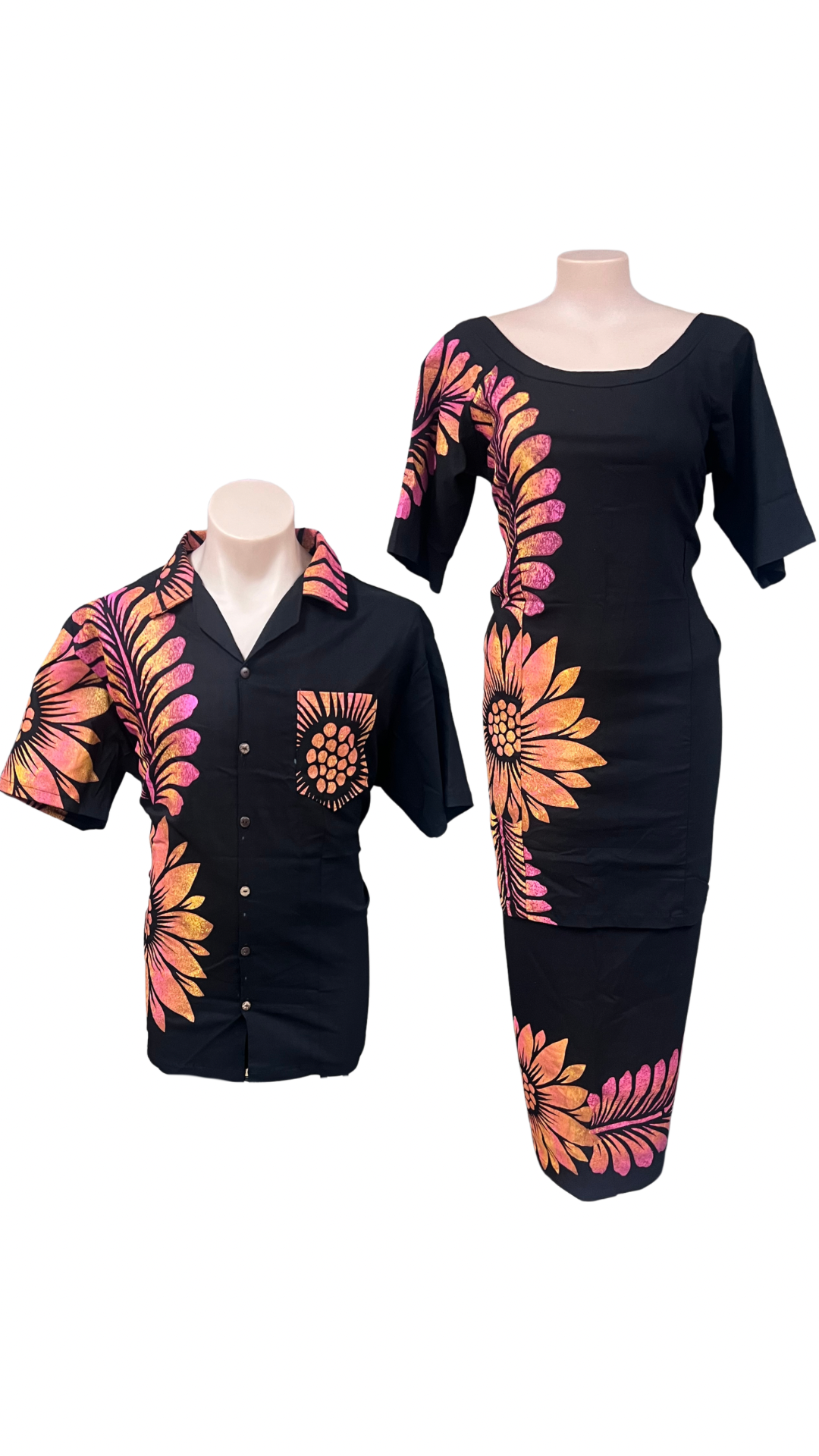 Couple Set Puletasi Size 22 & Shirt 3XL