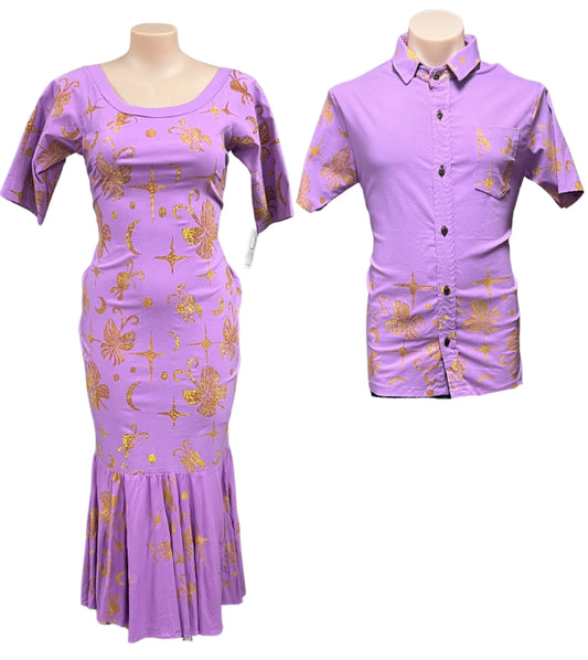 Couple Set Dress Size 16 & Shirt XL