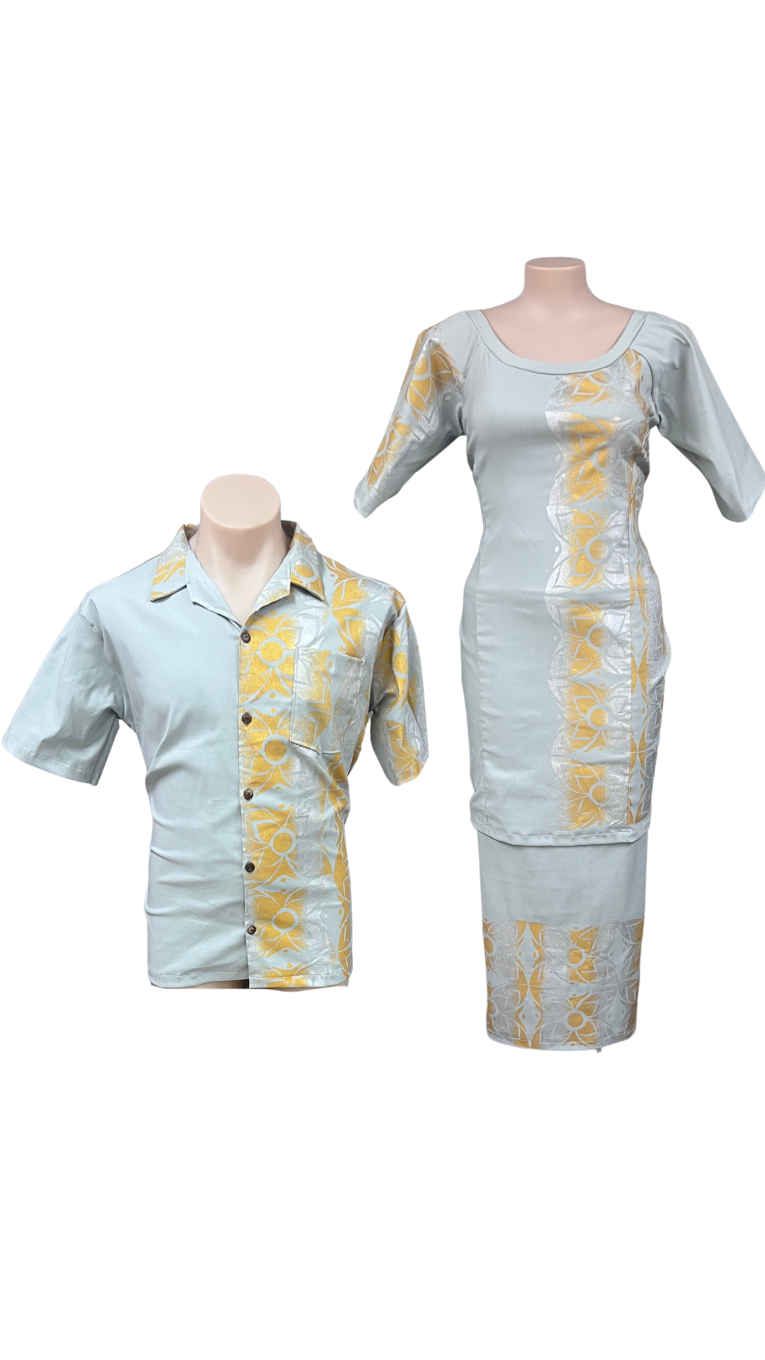 Couple Set Puletasi Size 20 & Shirt XL