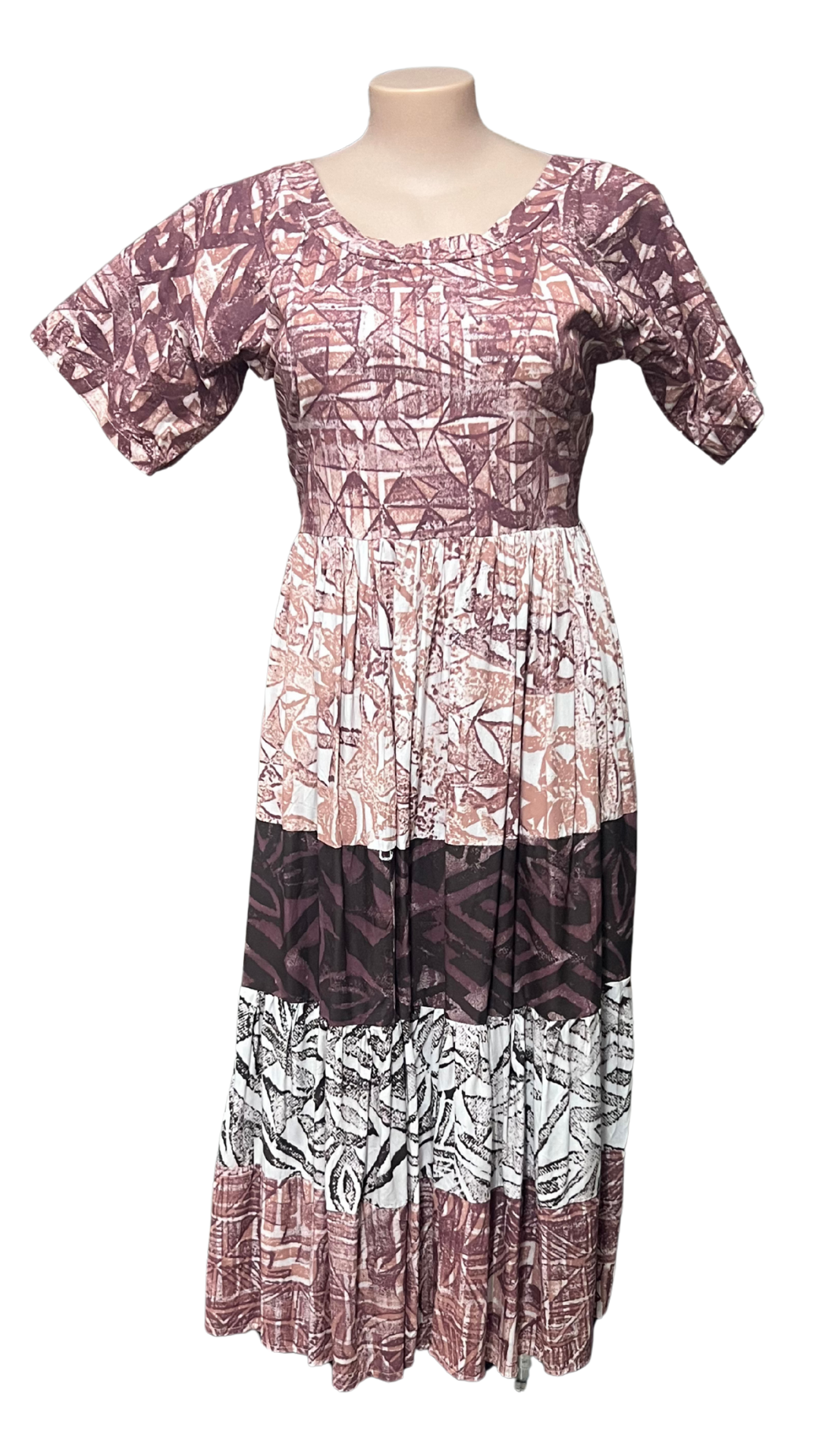 Brown Island Couples Set Dress Size 20 & Shirt XL