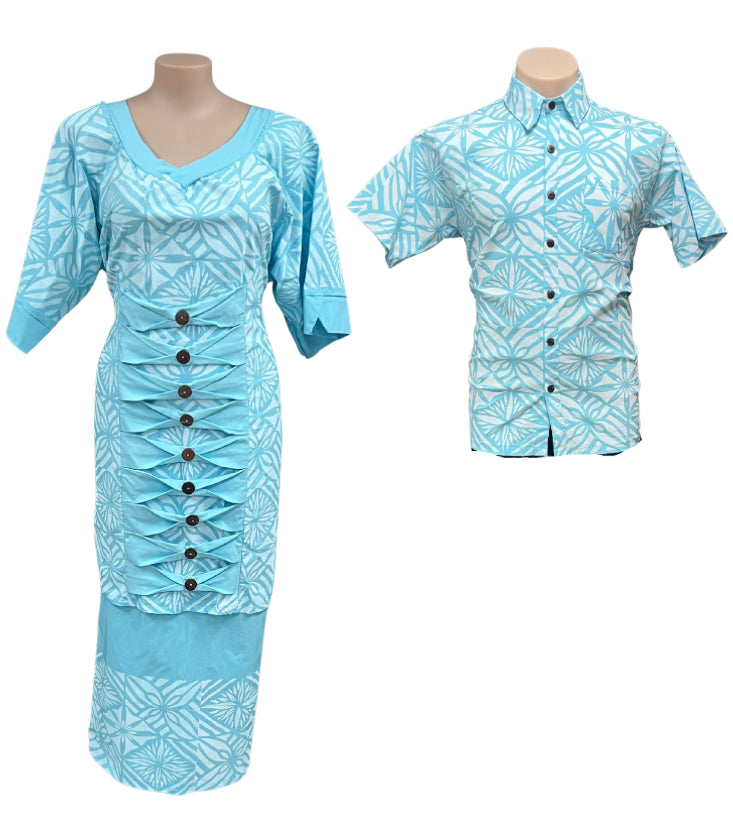 Couple Set Puletasi Size 26 & Shirt XL