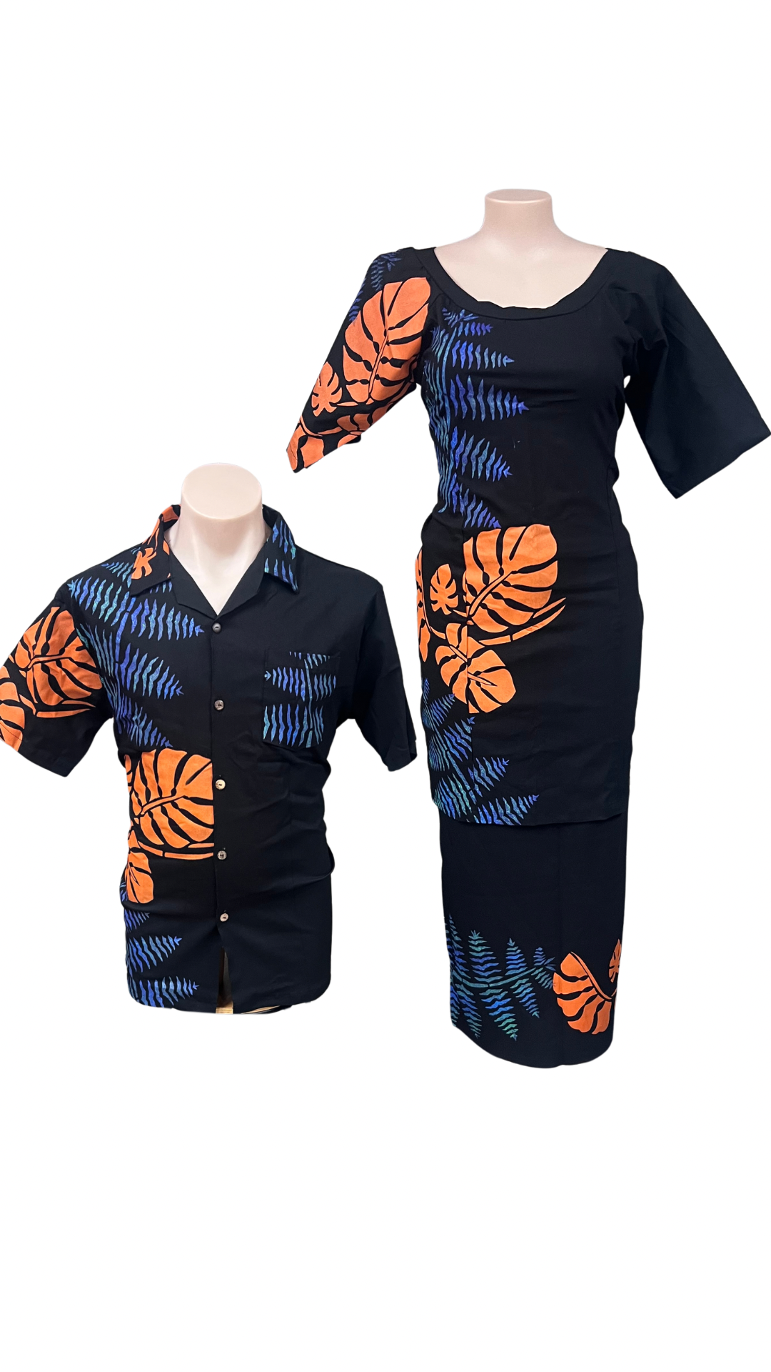 Couple Set Puletasi Size 20 & Shirt 2XL