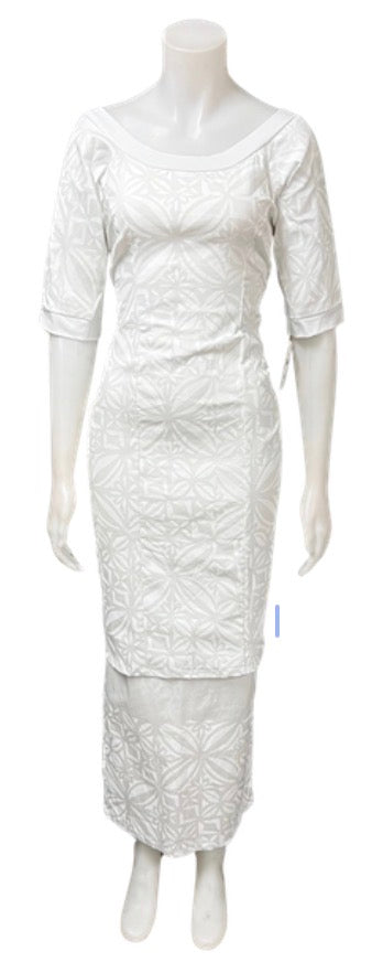 Iva White Puletasi Size 14