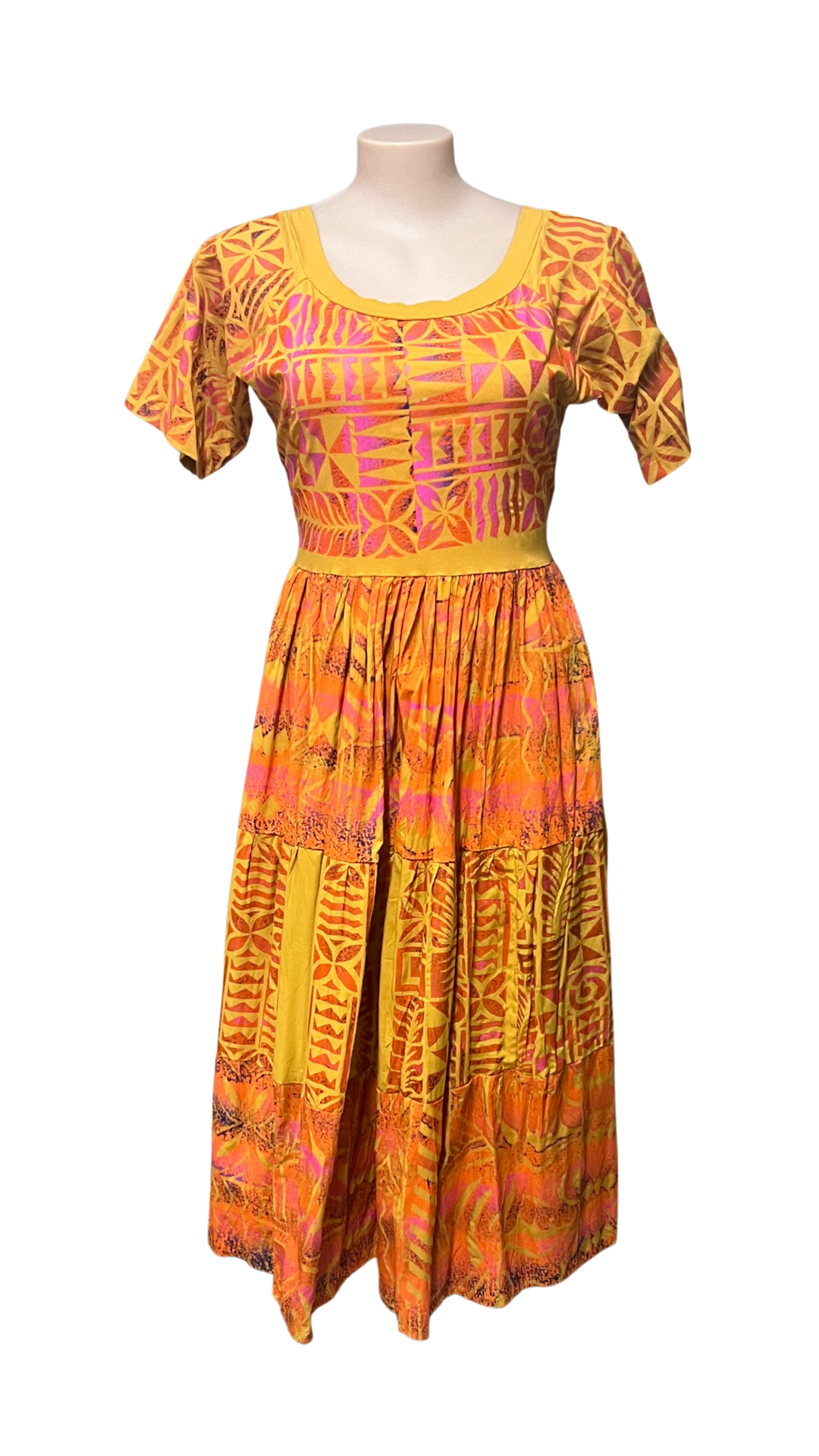 Yellow Island Couples Set Dress Size 20 & Shirt 2XL