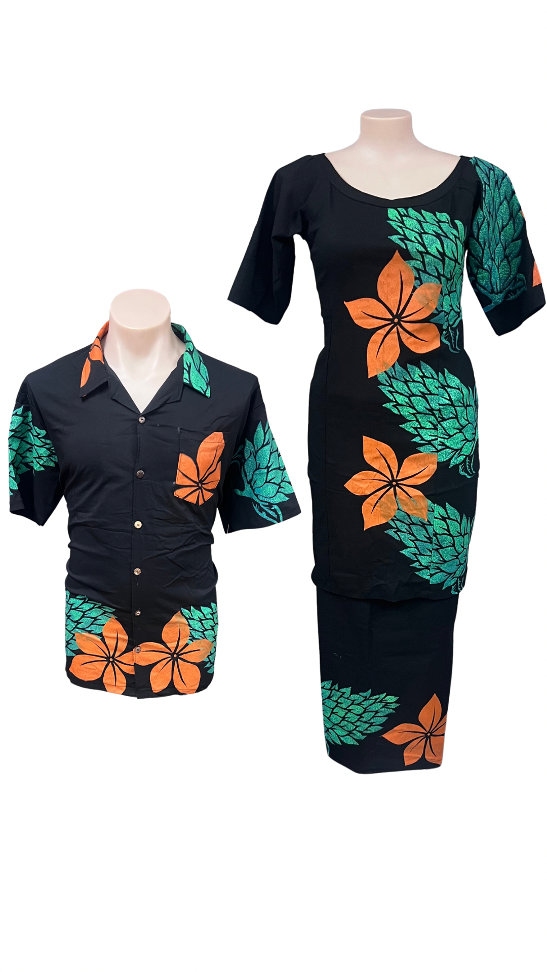 Couple Set Puletasi Size 16 & Shirt 3XL