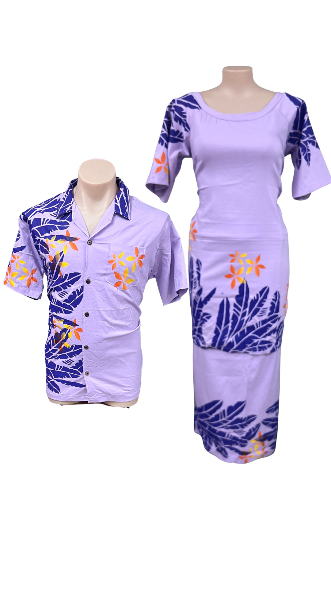 Couple Set Puletasi Size 20 & Shirt 2XL