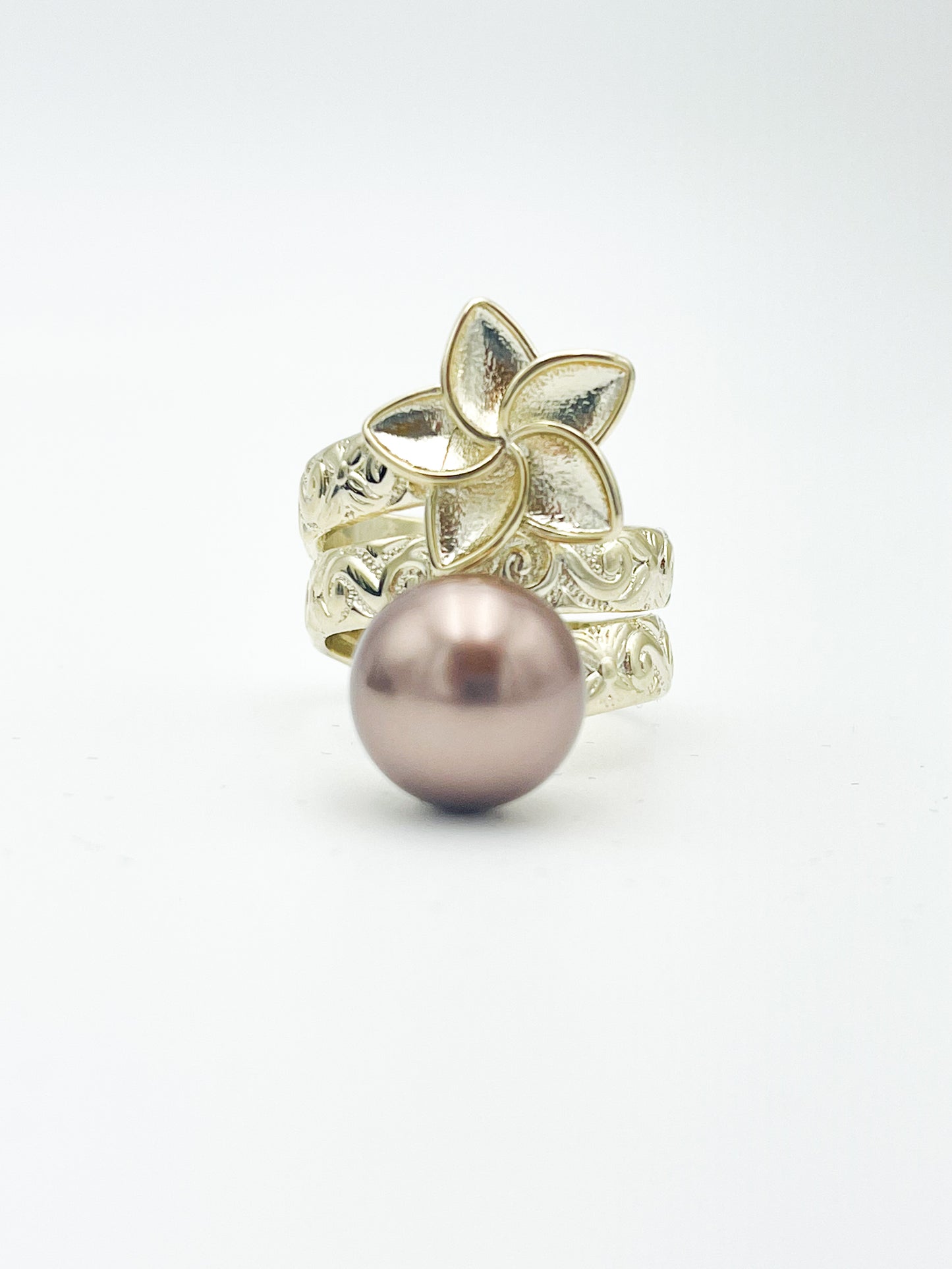 Brown Floral Pearl