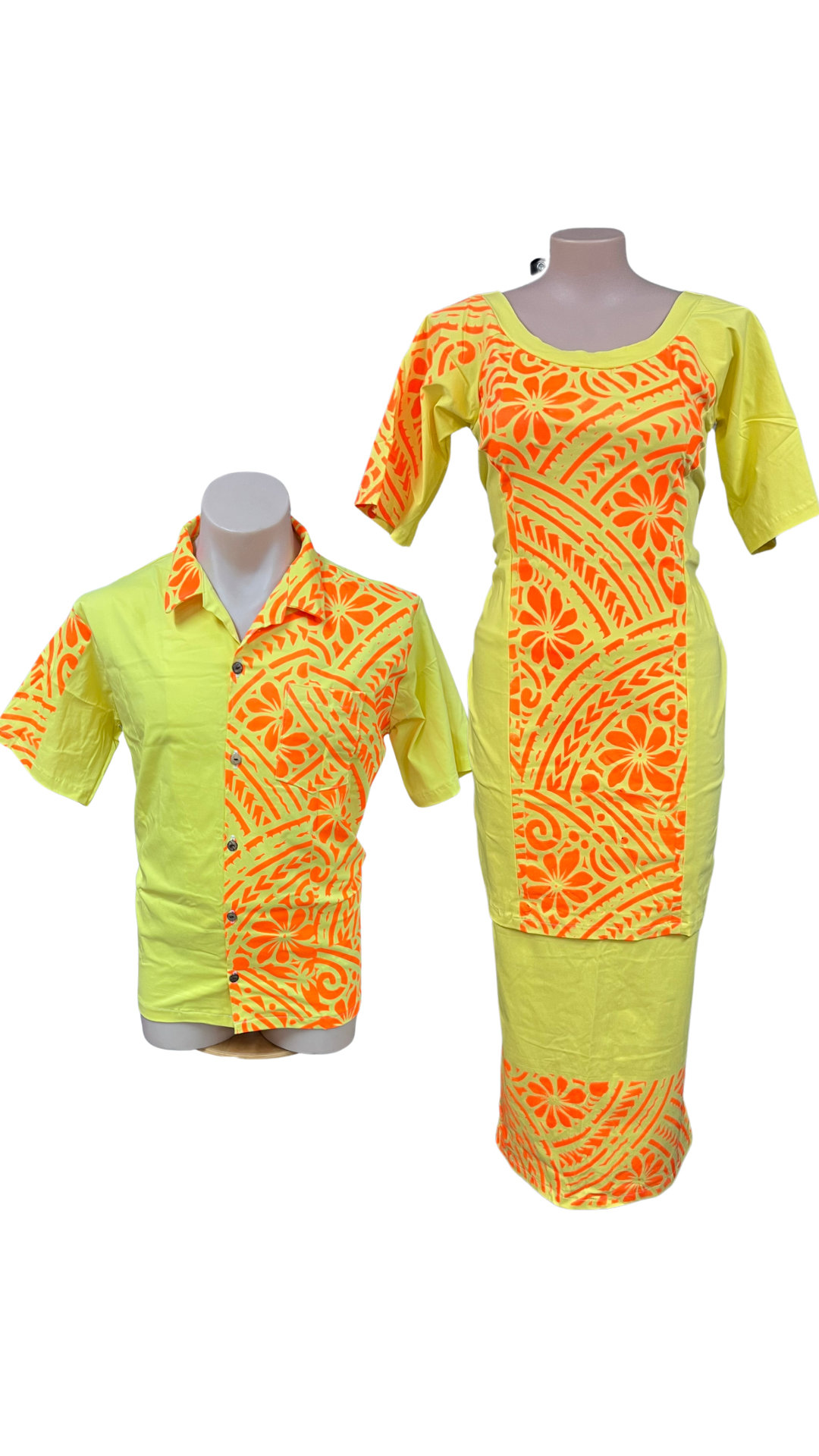Couple Set Puletasi Size 18 & Shirt XL