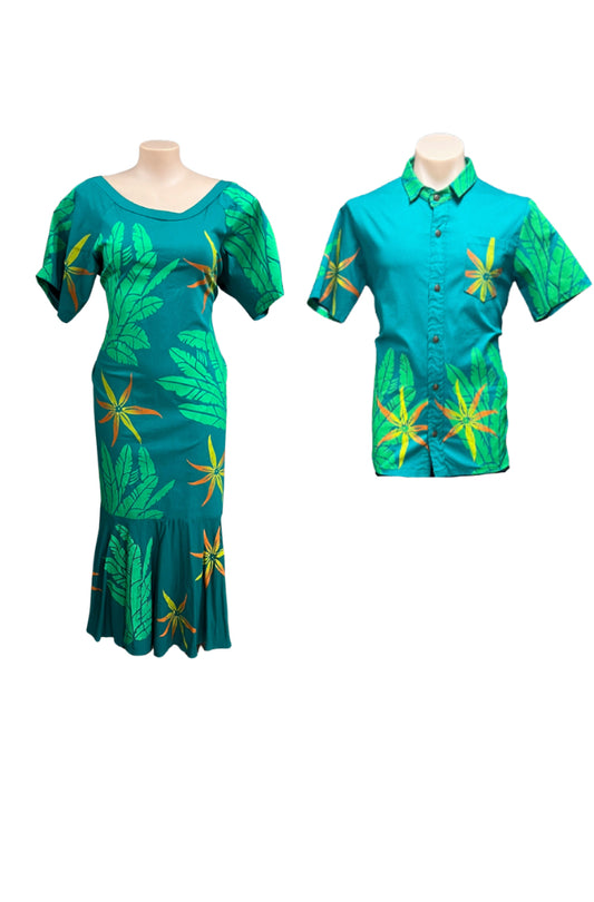 Couple set Size 22 Dress & Shirt 2XL