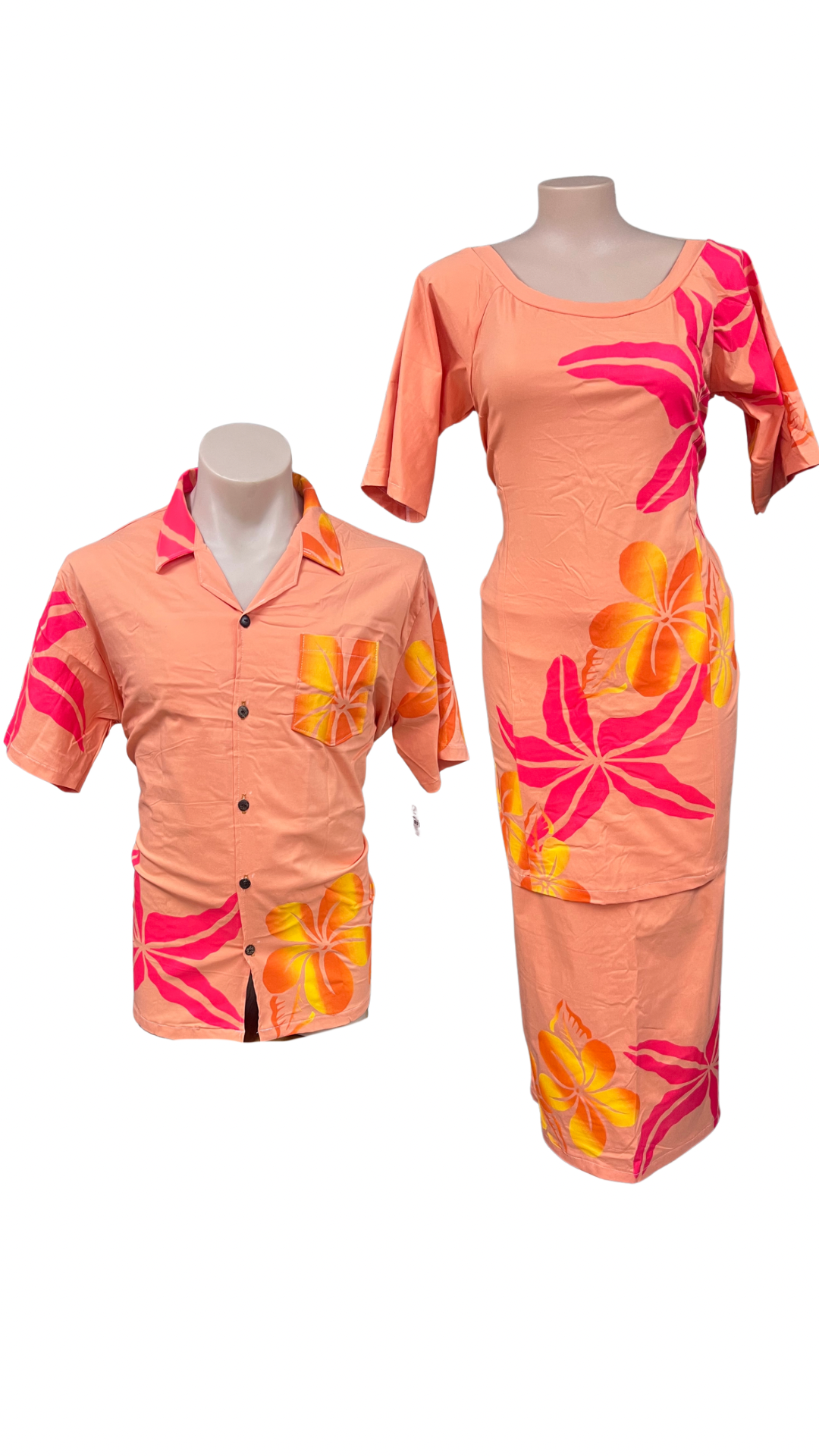 Couple Set Puletasi Size 20 & Shirt 2Xl