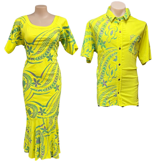 Couple Set Dress Size 20 & Shirt 3XL