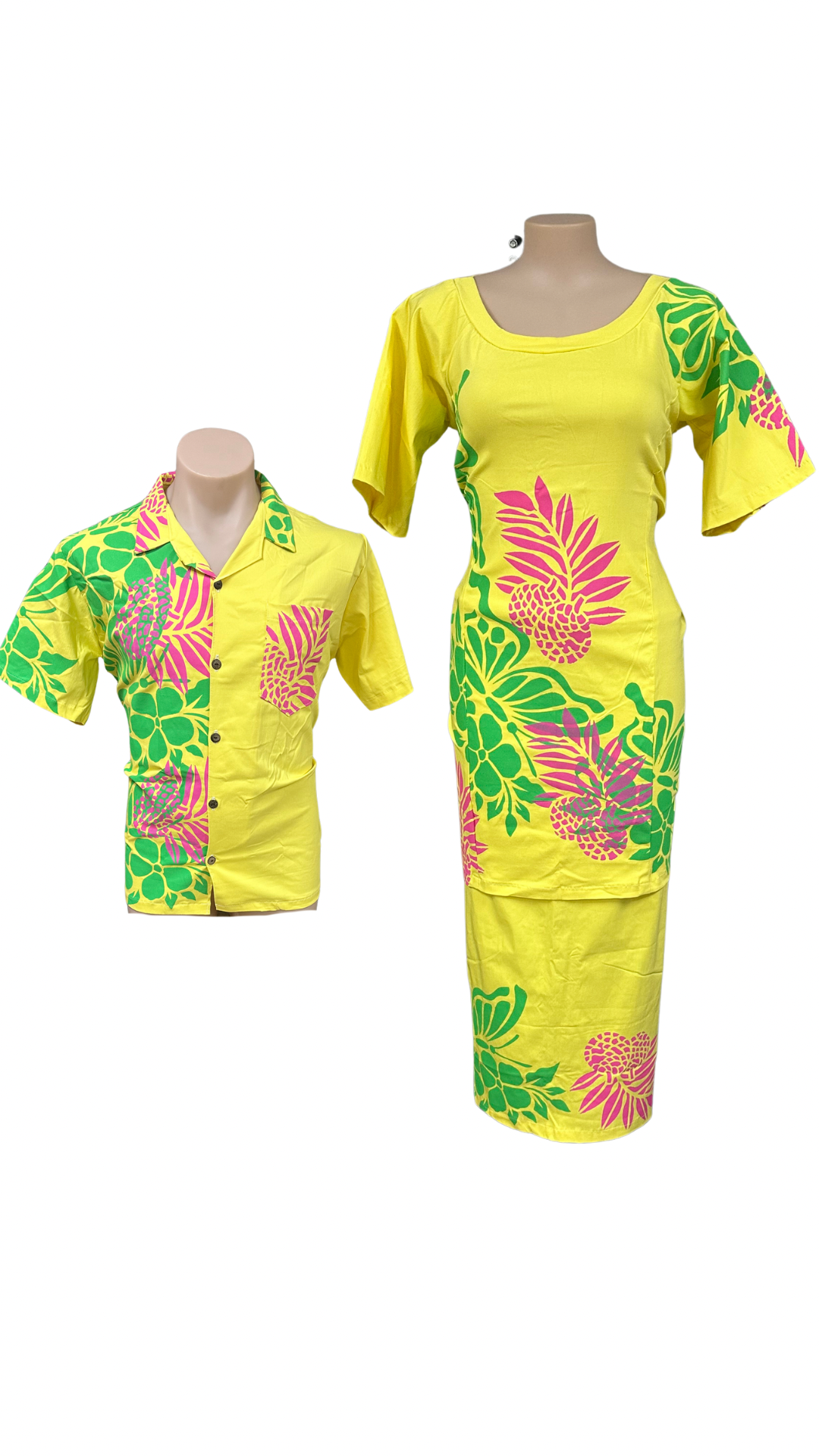 Couple Set Puletasi Size 20 & Shirt XL