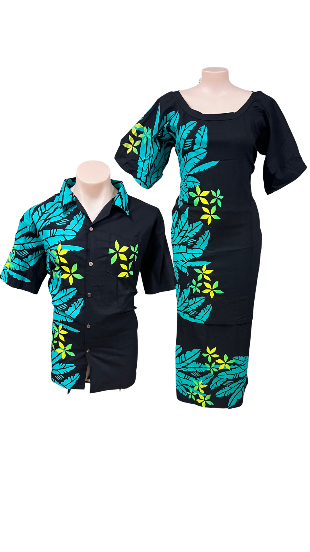 Couple Set Puletasi Size 24 & Shirt 3XL