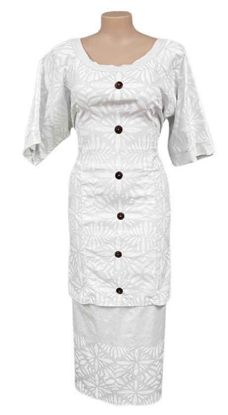 Iva White Puletasi Size 26