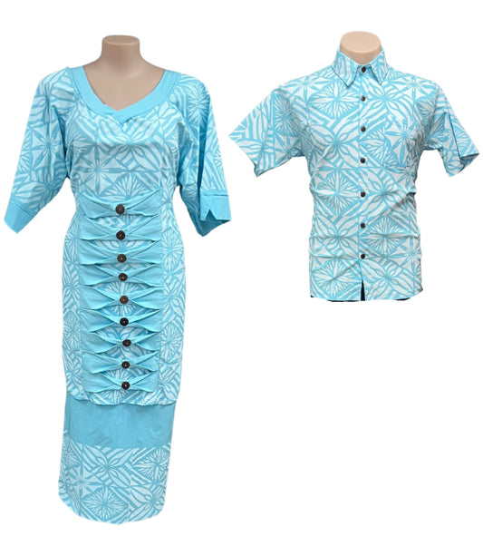 Couple Set Puletasi Size 26 & Shirt XL