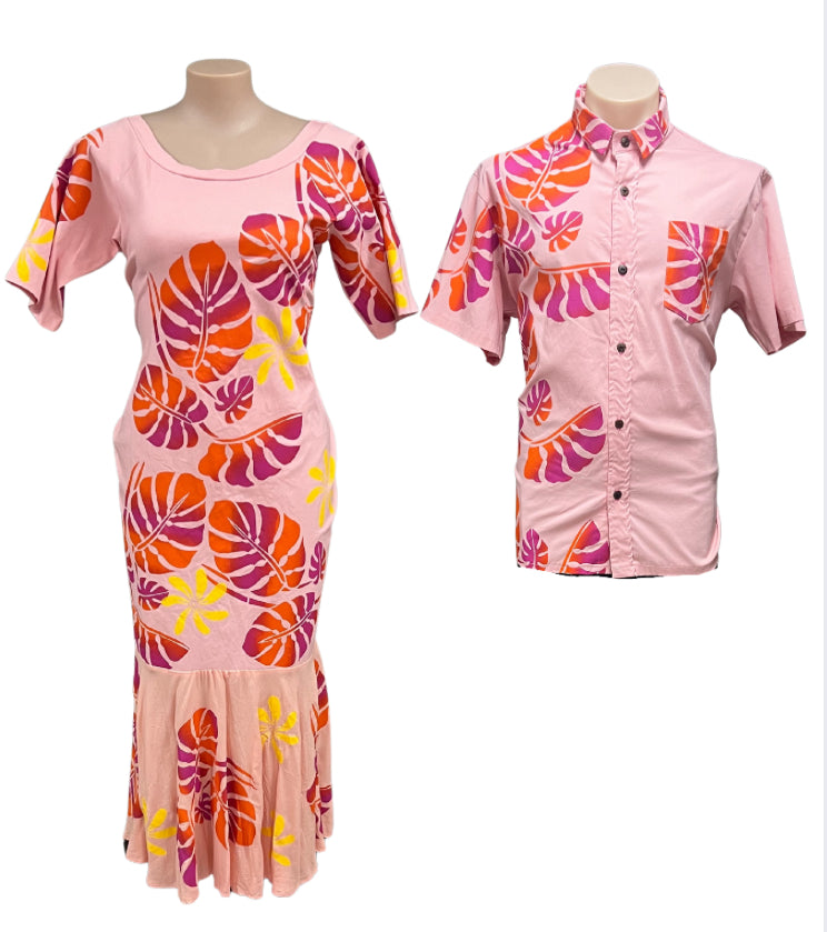 Couple Set Dress Size 20 & Shirt 4XL