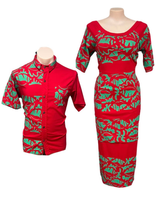 Couple Set Size 20 Puletasi Size 2XL Shirt