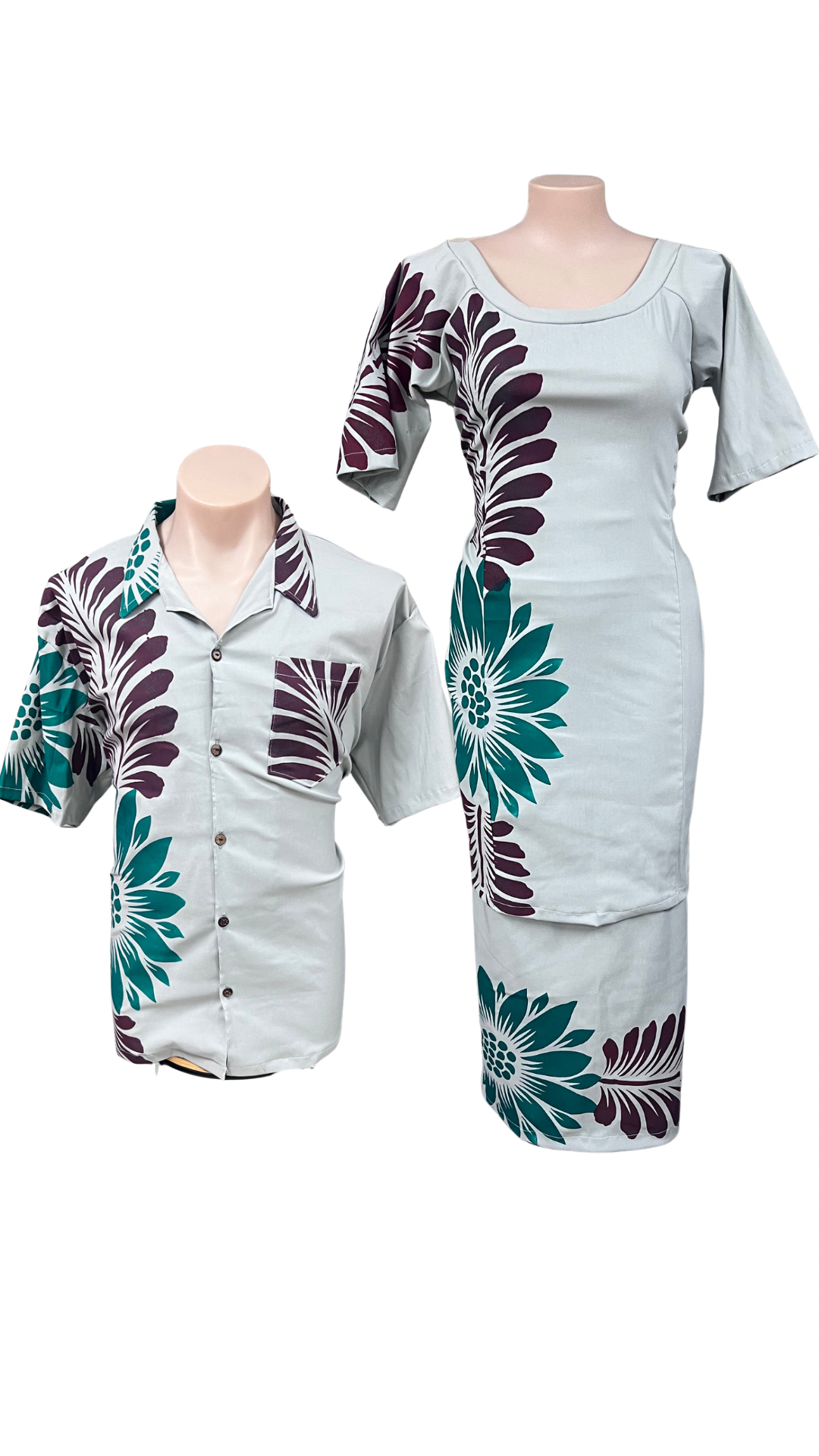 Couple Set Puletasi Size 20 & Shirt 3XL