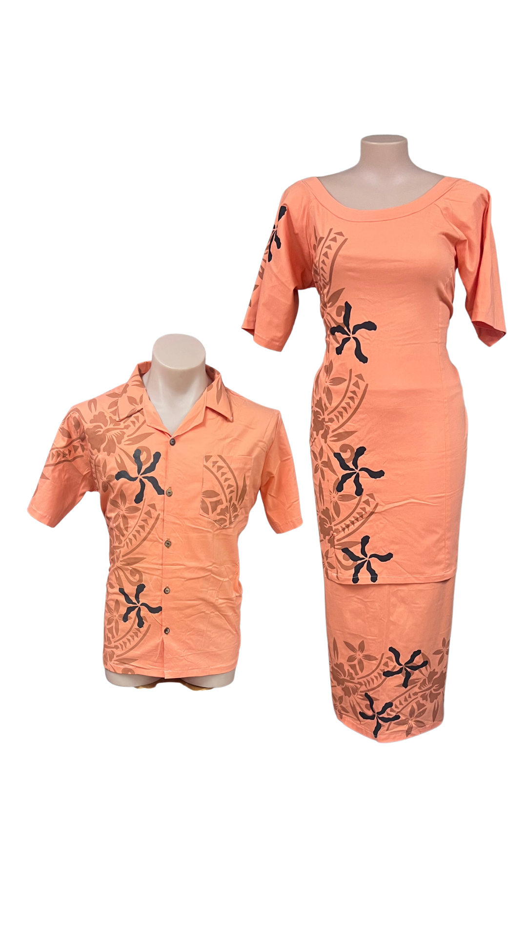 Couple Set Puletasi Size 20 & Shirt XL