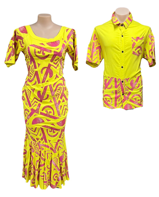 Couple Set Dress Size 18 & Shirt 3XL