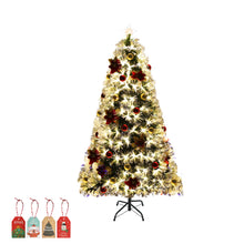 Load image into Gallery viewer, Santaco Christmas Tree 2.1M 7Ft Xmas Decorations Fibre Optic Multicolour Lights
