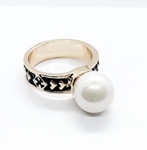 White tribal ring