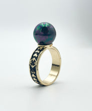 Load image into Gallery viewer, Tribal Shell Pearl ring
