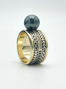 Tribal Pearl Ring