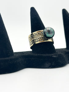 Tribal Pearl Ring