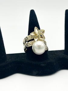 White Floral Ring