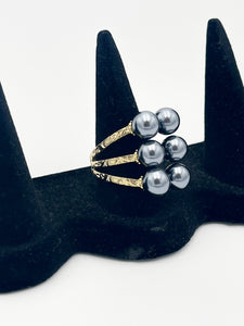 Grey Pearls Ring