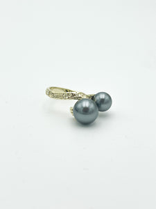 Grey Double Pearl Ring