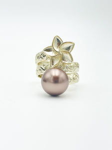 Brown Floral Pearl