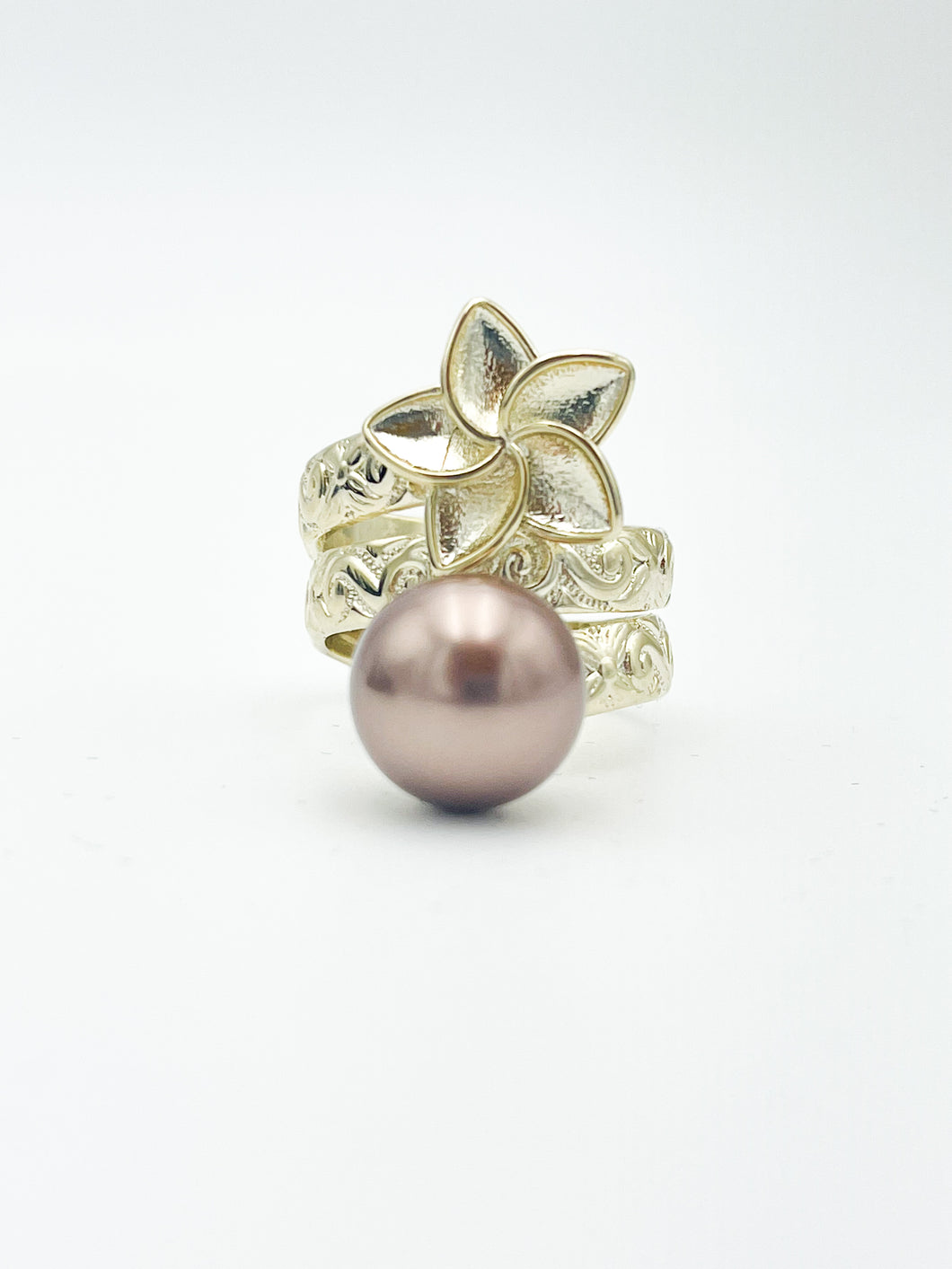 Brown Floral Pearl